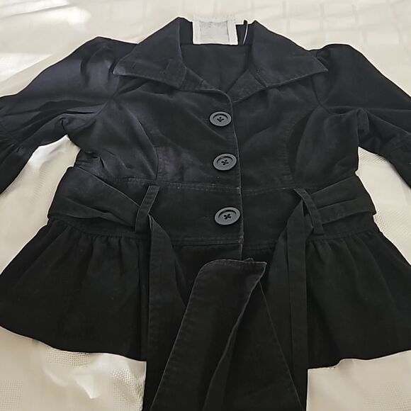 Guess Women's Cotton Blazer With Bell Sleeves Medium Black - Picture 14 of 16